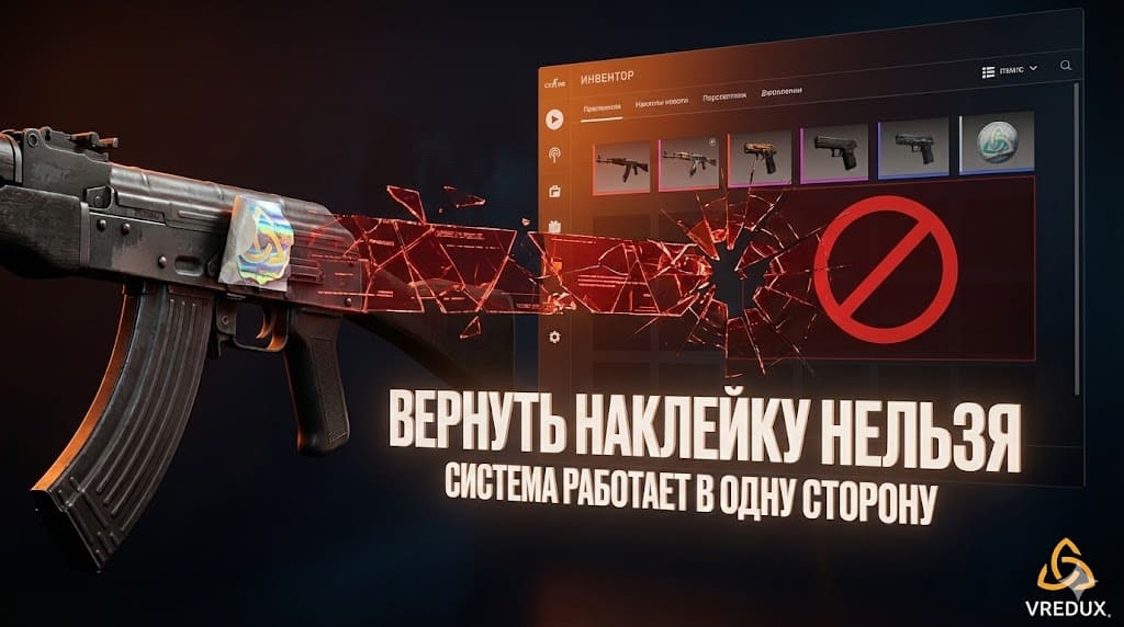 удаление наклеек cs2